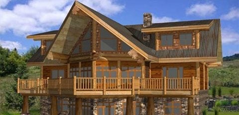 Log Home And Log Cabin Floor Plans | Custom Log Home Plans ...