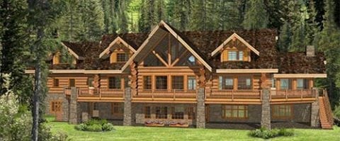 Log Home And Log Cabin Floor Plans | Custom Log Home Plans ...