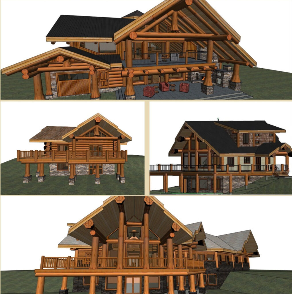 Custom Log Home Plans