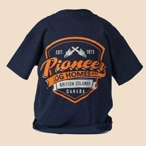 t shirt pioneer log home