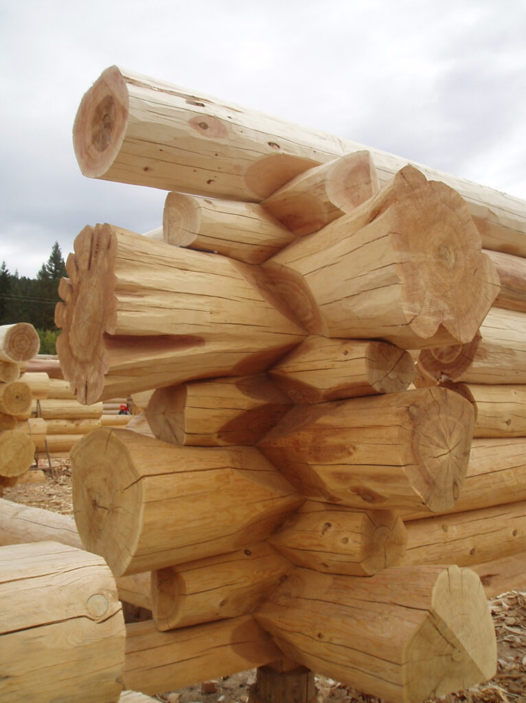 flared log ends